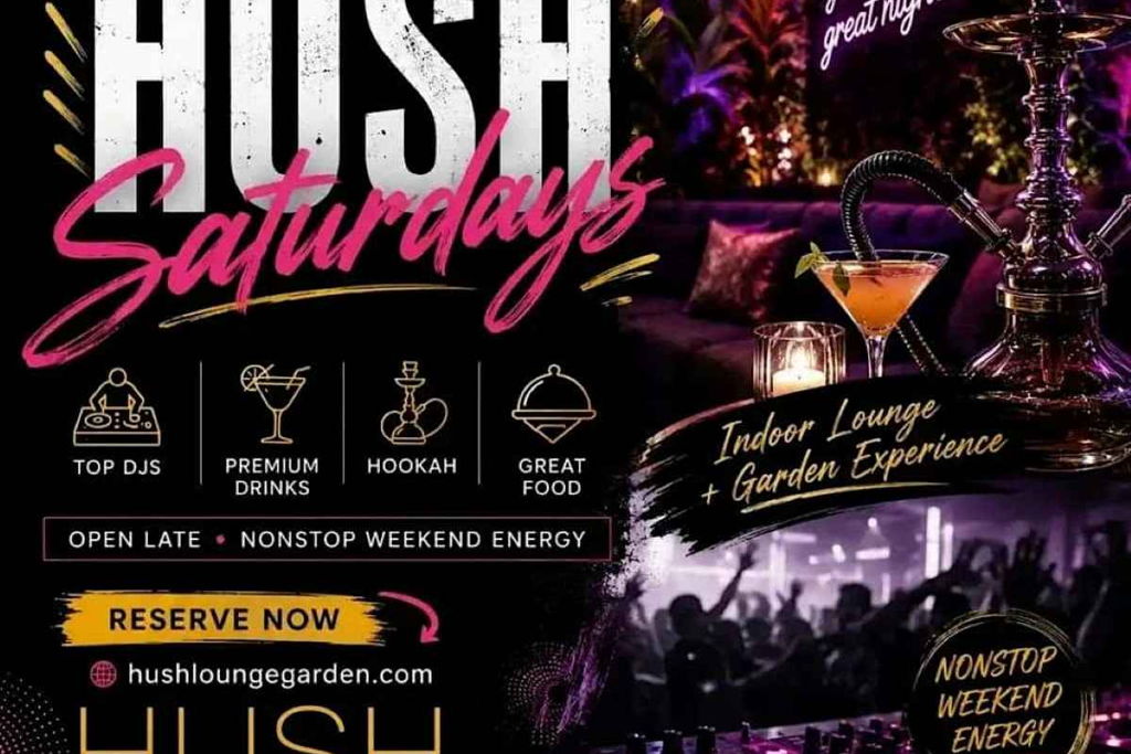 Hush Saturdays at Hush Lounge Garden Queens
