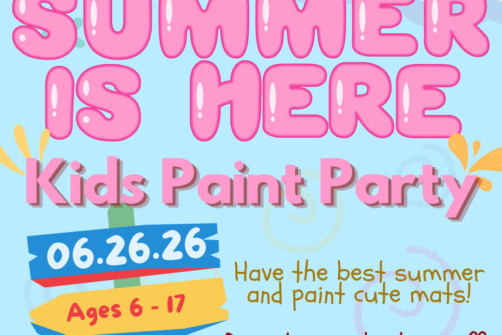SUMMER KIDS PAINT PARTY BYOB