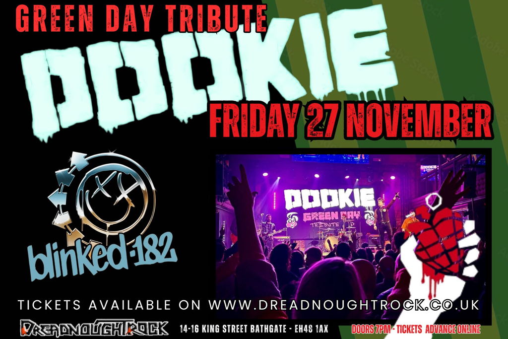 DOOKIE - GREEN DAY TRIBUTE & BLINKED 182 - BLINK 182 TRIBUTE