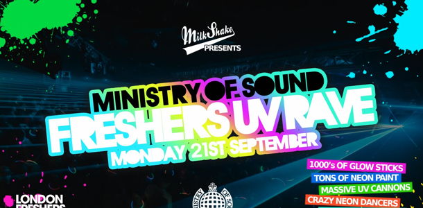The London Freshers UV Rave 2026 🔋