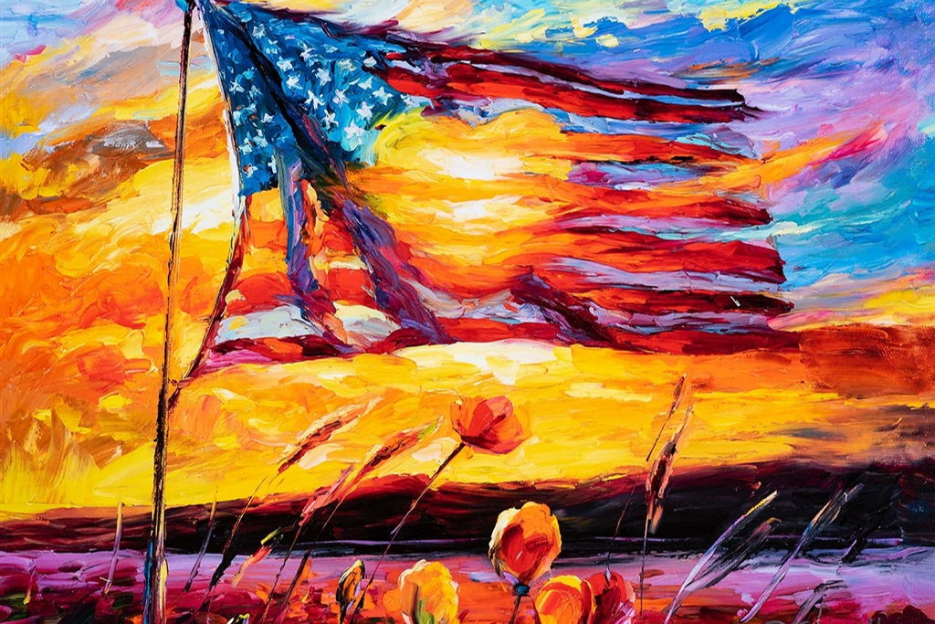 American Flag Paint Night