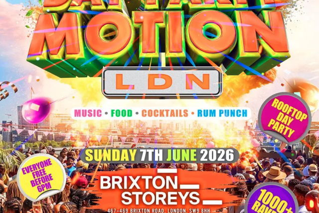 Day Party Motion - LDN - Everyone Free Before 6PM