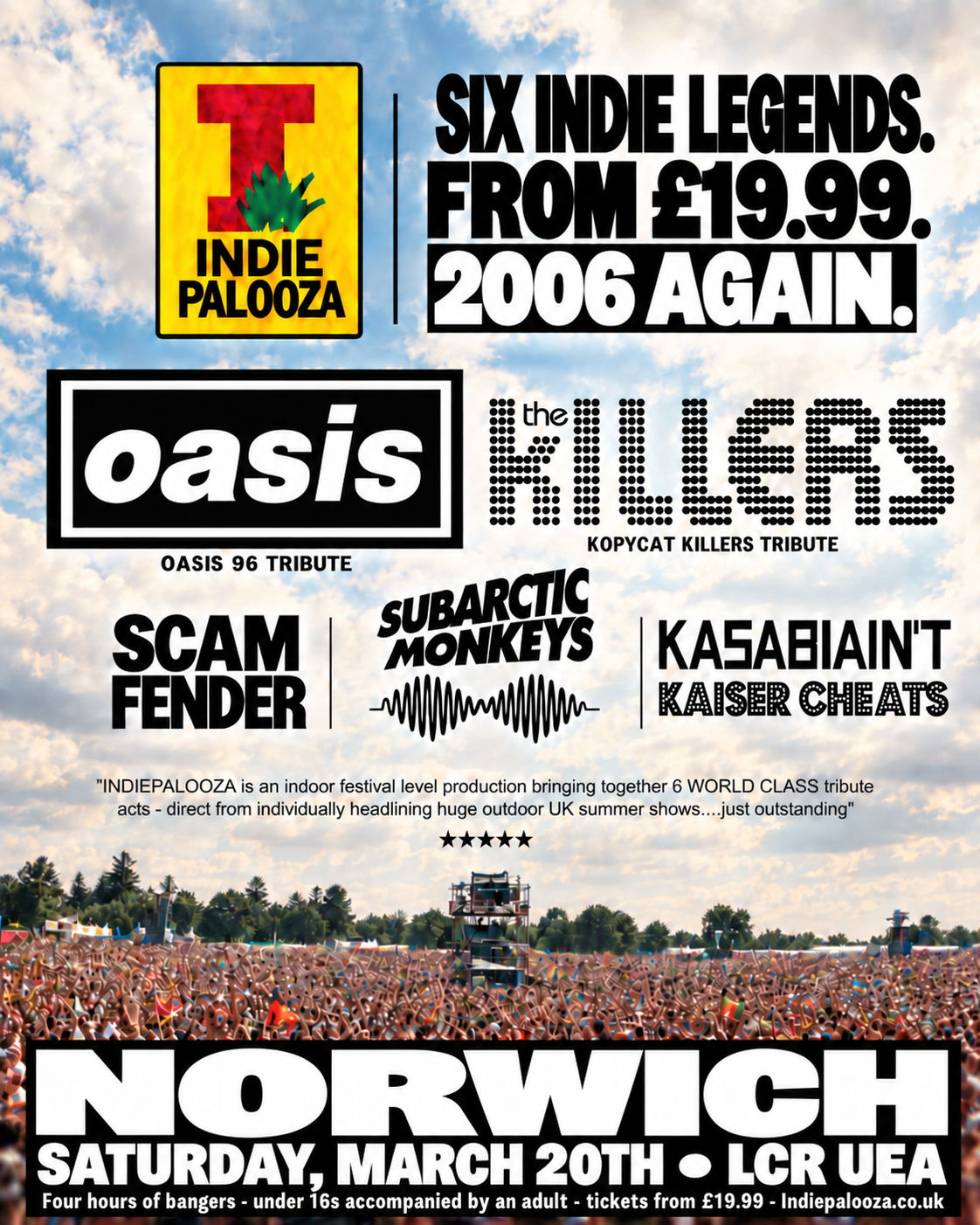 NORWICH - LCR UAE - Indiepalooza - "the UK's BEST Indie Festival"