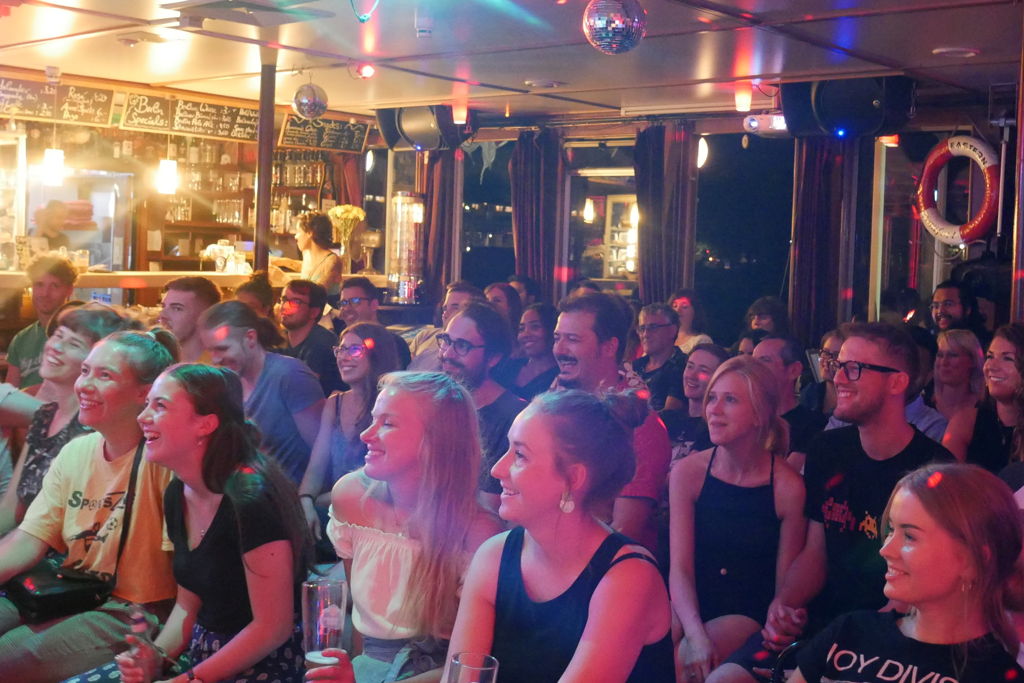 Laughing Spree Comedy - English Comedy on a BOAT! (+FREE SHOTs)