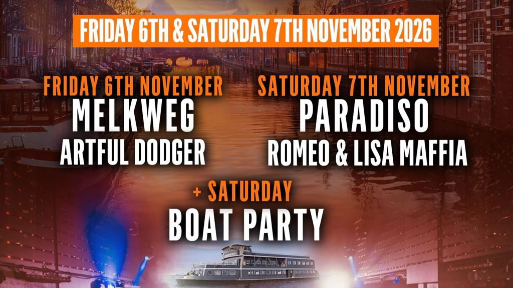 Garage Nation Amsterdam Weekender 2026