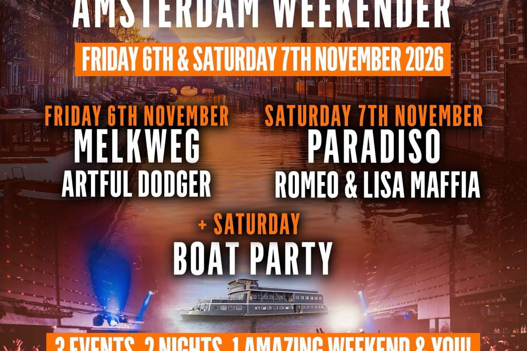 Garage Nation Amsterdam Weekender 2026