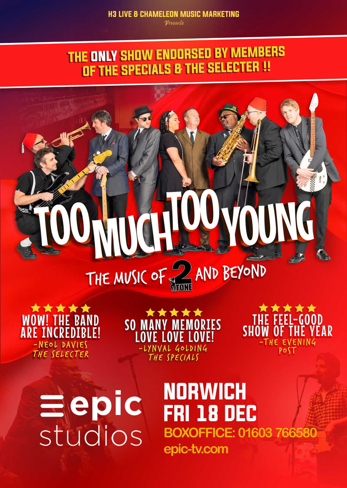 Too Much Too Young - A Night of 2 Tone, Ska and Beyond