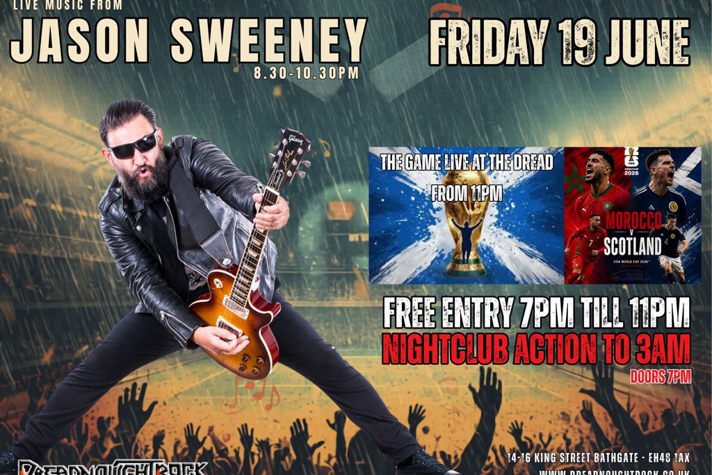JASON SWEENEY - LIVE SCOTLAND GAME - NIGHTCLUB