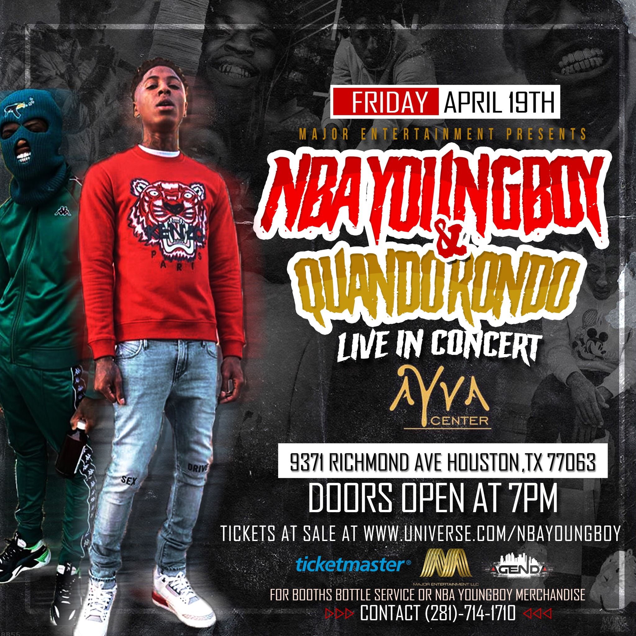 NBA Youngboy & Quando Rondo Live Concert Houston TX April 19 - Events