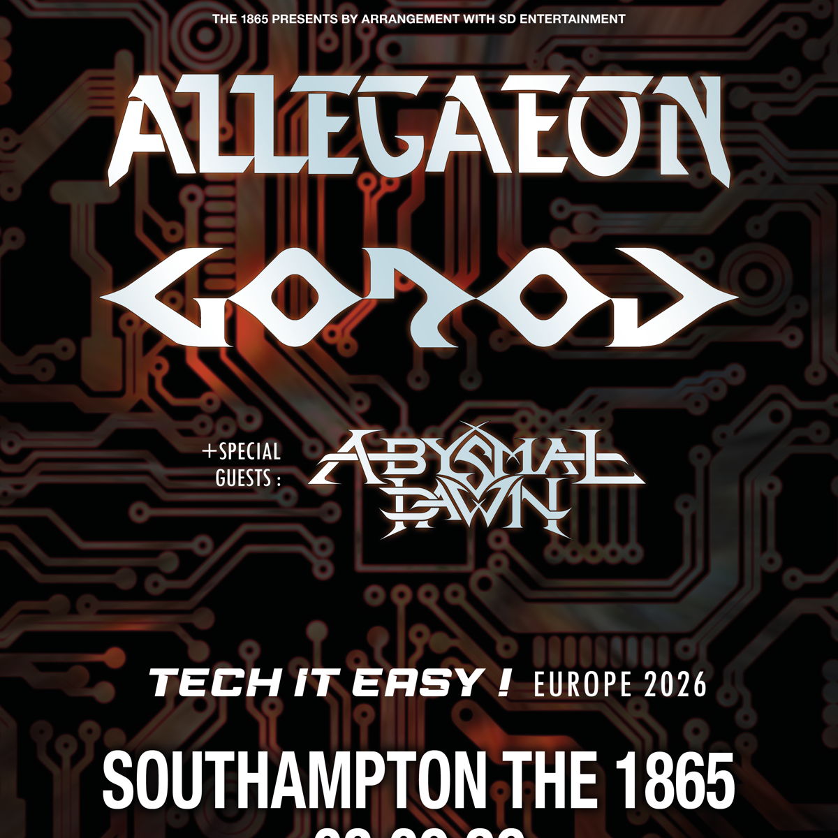 ALLEGAEON + GOROD + ABYSMAL DAWN