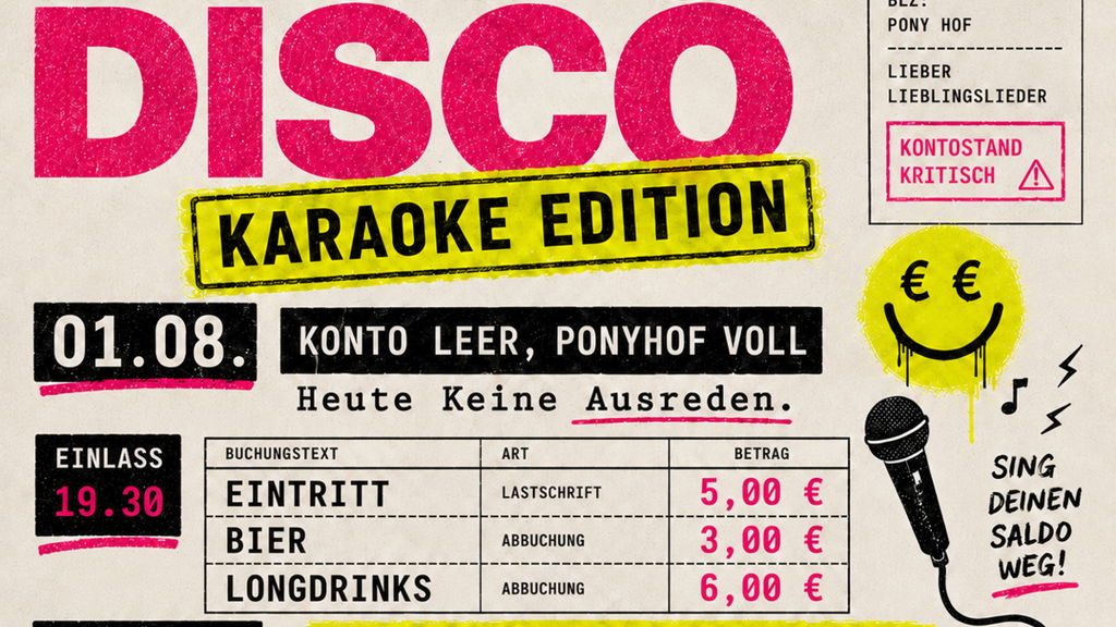 DISPO DISCO I Karaoke – Ponyhof Club Nightevent