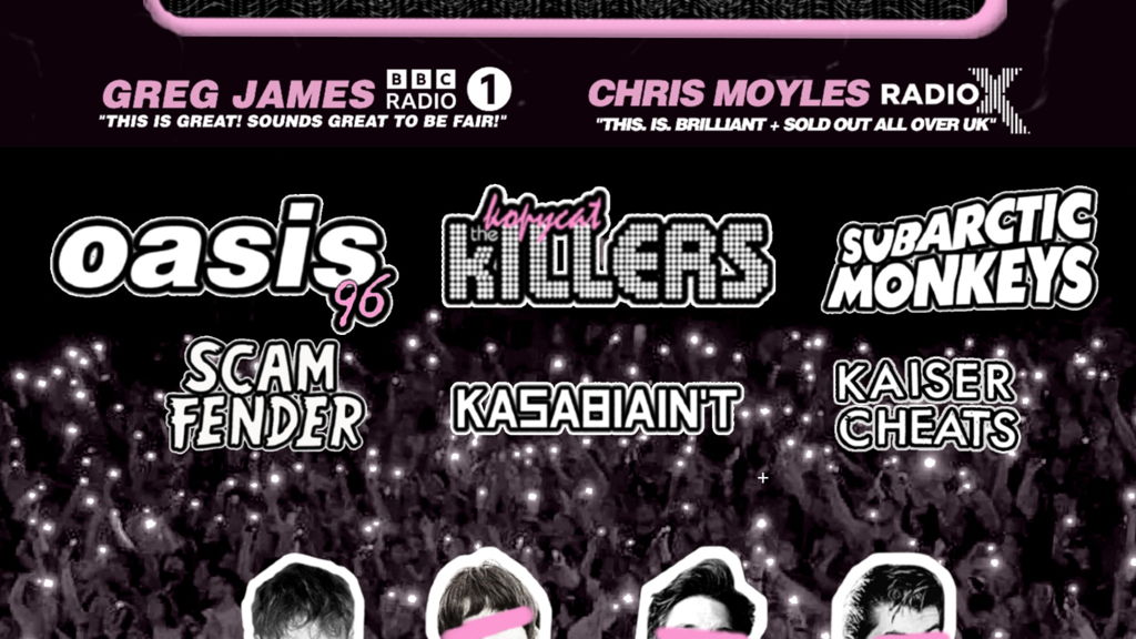 Tribute Festival - Killers v Fender v Monkeys v Oasis v Kasabian v Kaiser