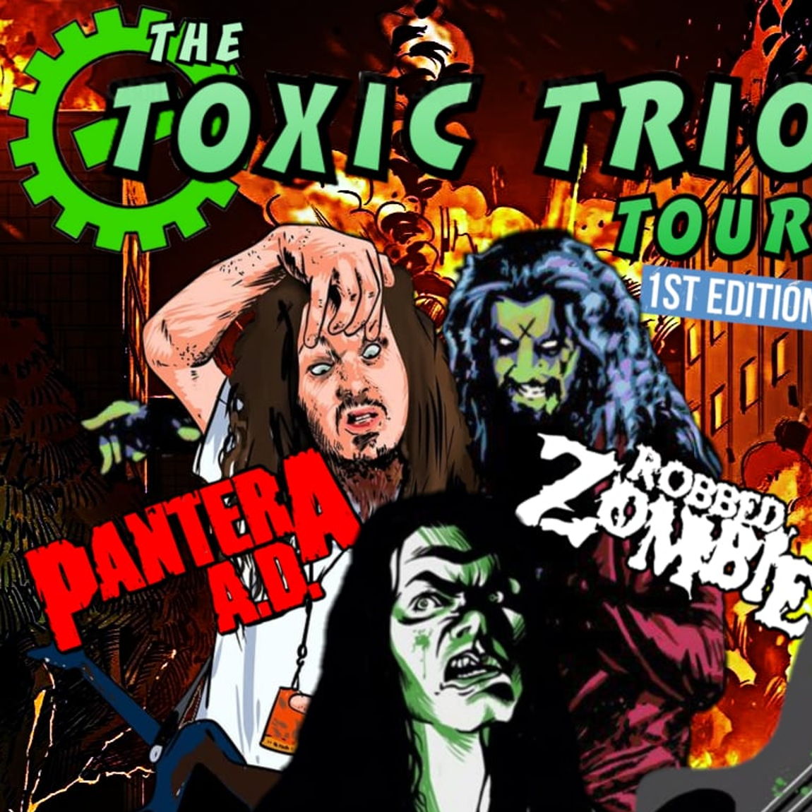 Toxic Trio - Type of Negative + Pantera AD + Robbed Zombie