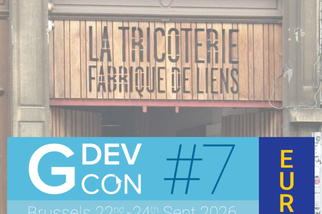 Logo GDevCon#7 (Europe) - Brussels, Belgium