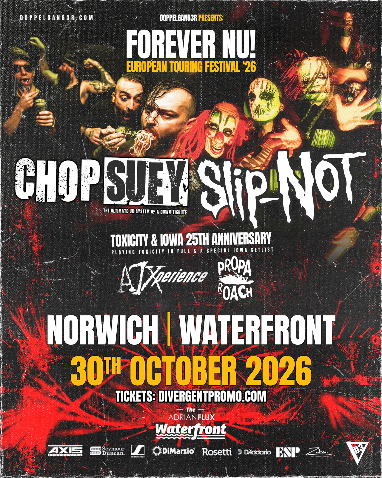 FOREVER NU - 25th anniversary of Toxicity & IOWA special