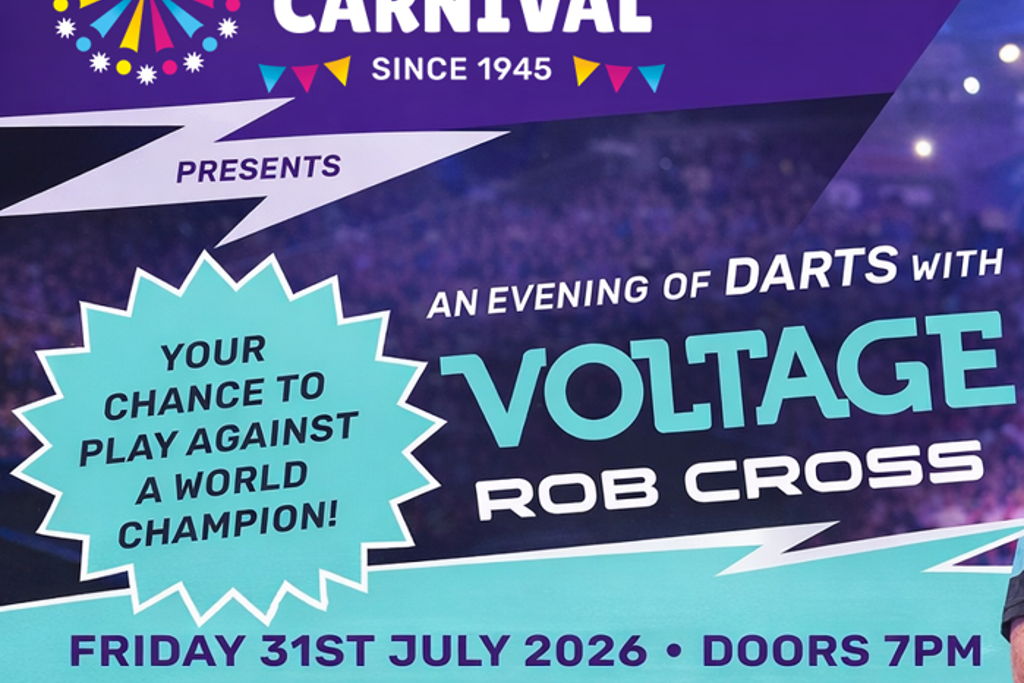 Ballygar Carnival Presents: An Evening of Darts with “Voltage” Rob Cross