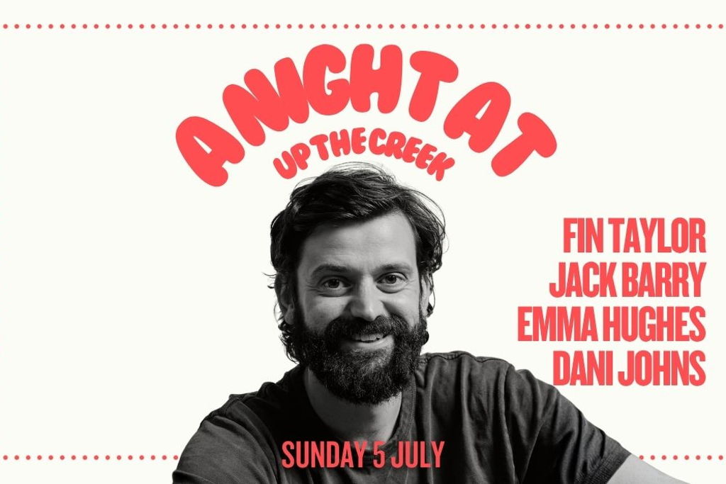 A Night At Up The Creek with Fin Taylor Event Title Pic
