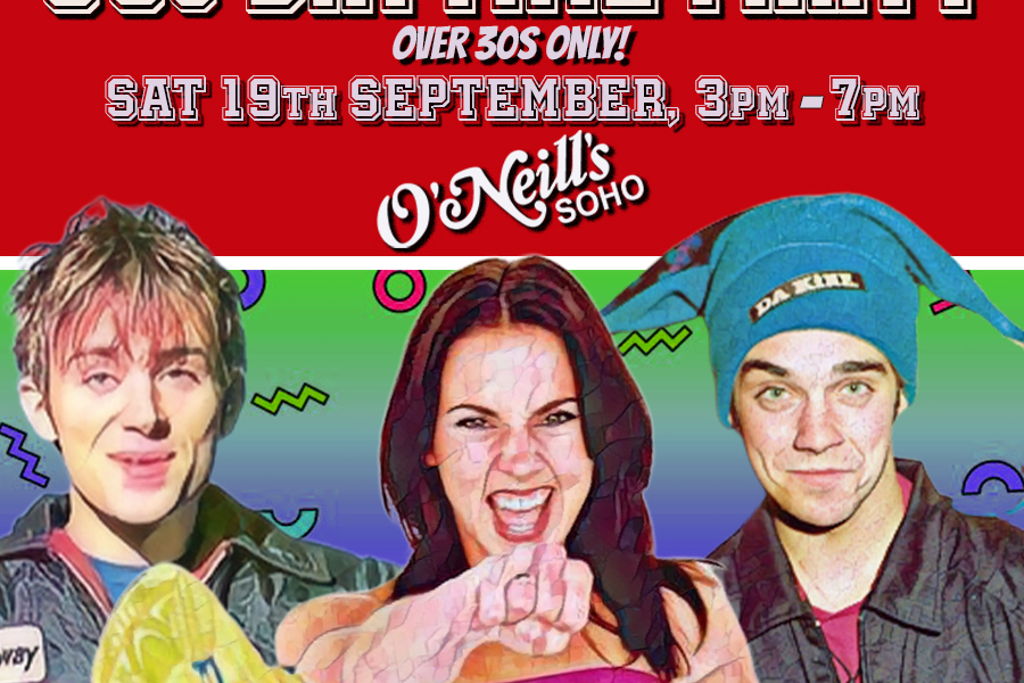 90s DAYTIME PARTY: Age Against The Machine (Over 30s Only), 3pm-7pm