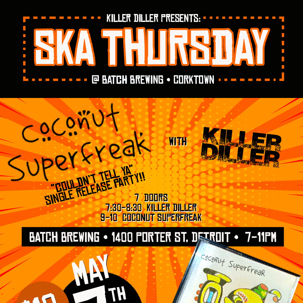 Ska Thursday: KILLLER DILLER wsg Coconut Superfreak
