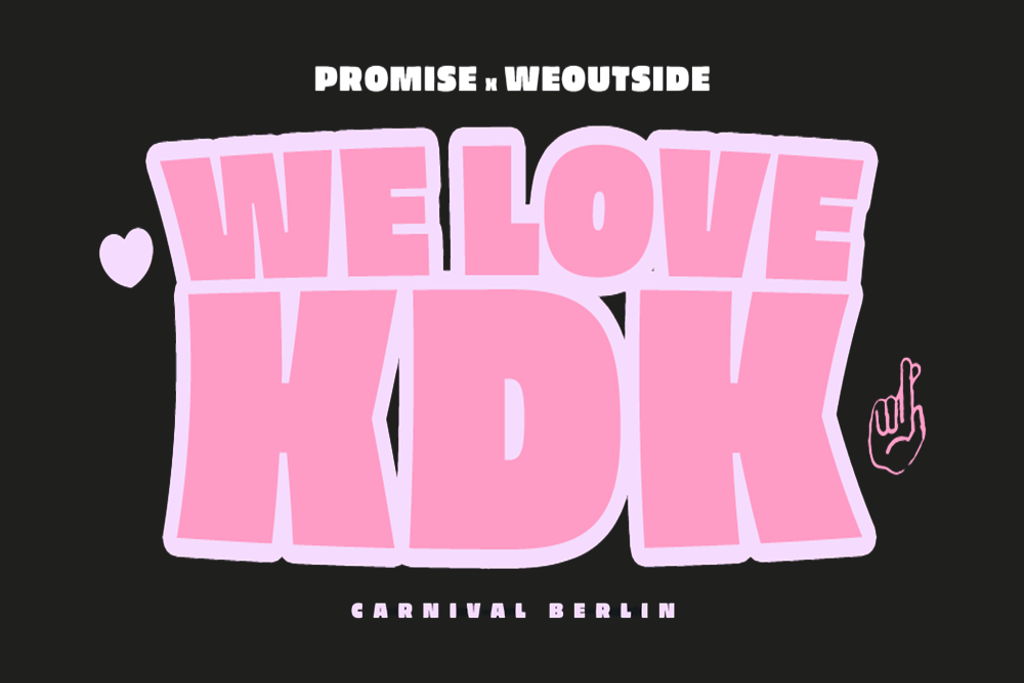 Logo WE LOVE KDK - Promise x We Outside