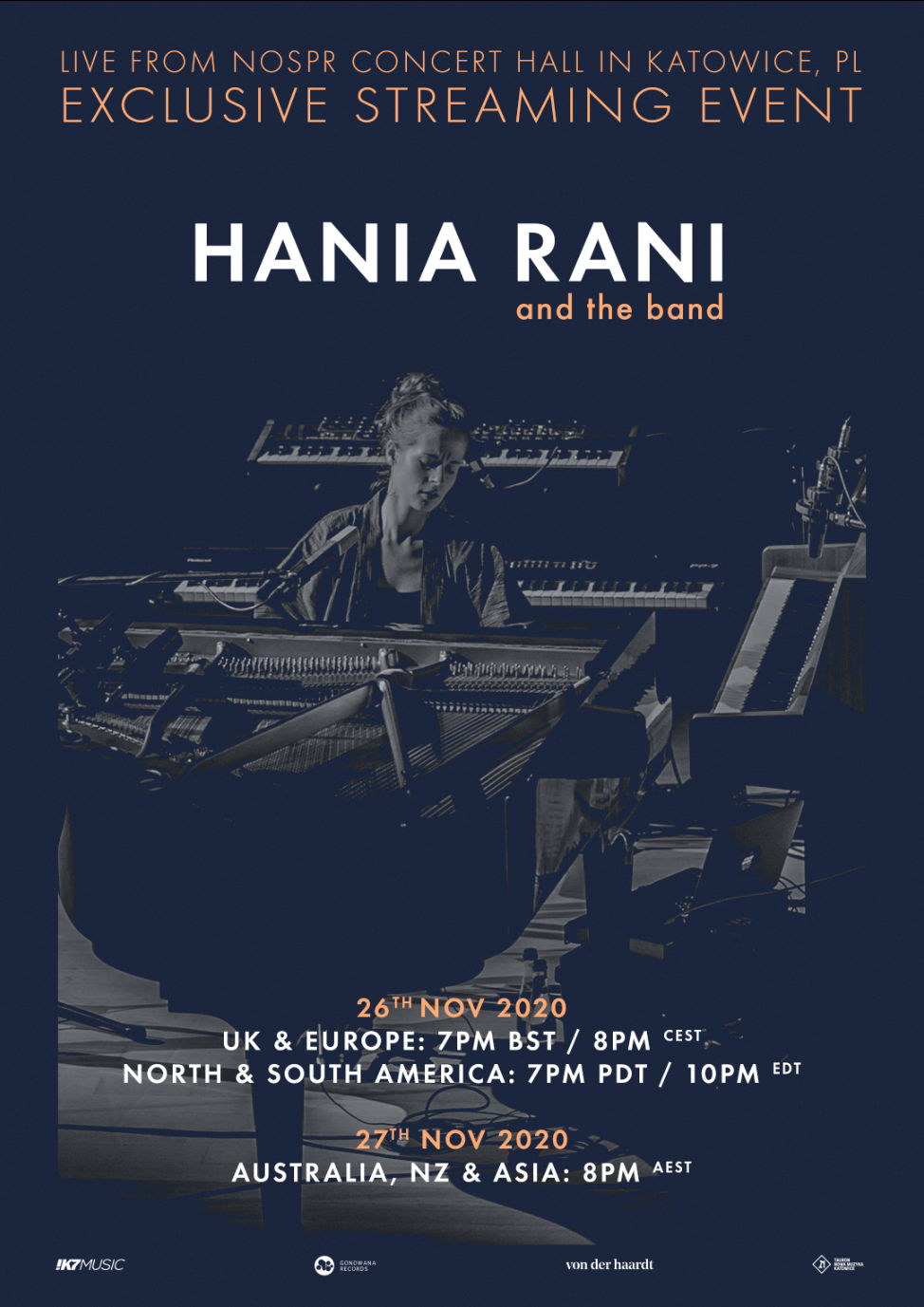 Hania Rani Band Live Nospr Katowice World Exclusive Streaming Event Events Universe